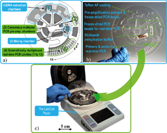 Graphical abstract: Rapid and fully automated bacterial pathogen detection on a centrifugal-microfluidic LabDisk using highly sensitive nested PCR with integrated sample preparation