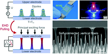 Graphical abstract: A high performance P(VDF-TrFE) nanogenerator with self-connected and vertically integrated fibers by patterned EHD pulling