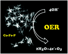 Graphical abstract: Sea urchin-like cobalt–iron phosphide as an active catalyst for oxygen evolution reaction