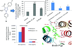Graphical abstract: Discovery of 4-acetyl-3-(4-fluorophenyl)-1-(p-tolyl)-5-methylpyrrole as a dual inhibitor of human P-glycoprotein and Staphylococcus aureus Nor A efflux pump