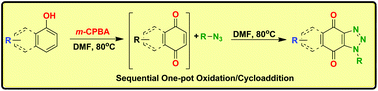 Graphical abstract: Metal-free cycloaddition to synthesize naphtho[2,3-d][1,2,3]triazole-4,9-diones