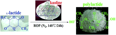 Graphical abstract: Facile green ring-opening polymerization of l-lactide catalyzed by natural kaoline