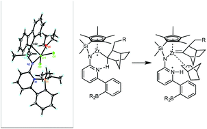 Graphical abstract: Group 4 metal complexes bearing the aminoborane motif: origin of tandem ring-opening metathesis/vinyl-insertion polymerization