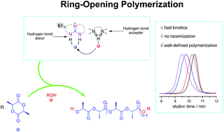 Graphical abstract: Ionic hydrogen bond donor organocatalyst for fast living ring-opening polymerization