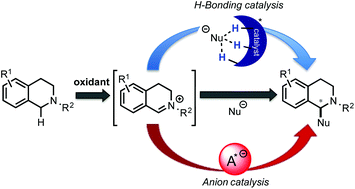 Graphical abstract: Non-covalent organocatalysis in asymmetric oxidative C(sp3)–H bond functionalization – broadening C–H bond coupling reactions