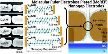 Graphical abstract: Gap separation-controlled nanogap electrodes by molecular ruler electroless gold plating
