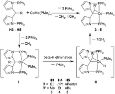 Graphical abstract: Formation of PCP pincer cobalt complexes with cobaltacyclopropane moieties via double Csp3–H bond activation