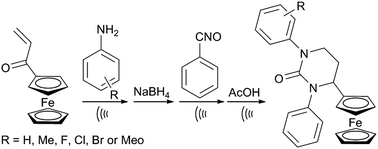 Graphical abstract: Synthesis of ferrocene-containing six-membered cyclic ureas via α-ferrocenyl carbocations