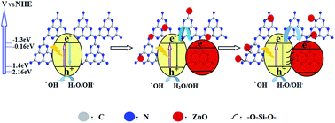 Graphical abstract: Synthesis of silicate-bridged ZnO/g-C3N4 nanocomposites as efficient photocatalysts and its mechanism