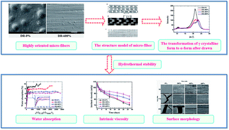 Graphical abstract: Structure and hydrothermal stability of highly oriented polyamide 6 produced by solid hot stretching