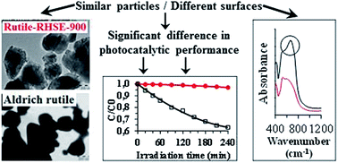 Graphical abstract: Visible light driven photocatalytic elimination of organic- and microbial pollution by rutile-phase titanium dioxides: new insights on the dynamic relationship between morpho-structural parameters and photocatalytic performance