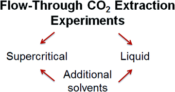 Graphical abstract: Extraction of lithium-ion battery electrolytes with liquid and supercritical carbon dioxide and additional solvents