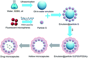Graphical abstract: Fabrication of pH sensitive microcapsules using soft templates and their application to drug release