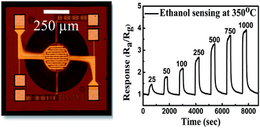 Graphical abstract: Dip pen nanolithography-deposited zinc oxide nanorods on a CMOS MEMS platform for ethanol sensing