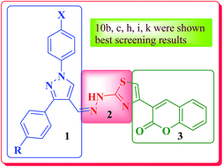 Graphical abstract: 1,3,4-Trisubstituted pyrazole bearing a 4-(chromen-2-one) thiazole: synthesis, characterization and its biological studies