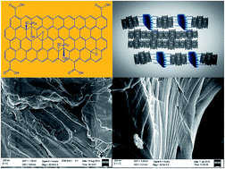Graphical abstract: Self-assembly of thiolated graphene oxide onto a gold surface and in the supramolecular order of discotic liquid crystals