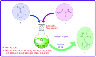 Graphical abstract: PEG-assisted two-component approach for the facile synthesis of 5-aryl-1,2,4-triazolidine-3-thiones under catalyst-free conditions