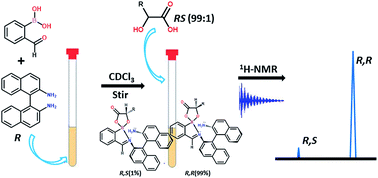 Graphical abstract: A simple and rapid approach for testing enantiopurity of hydroxy acids and their derivatives using 1H NMR spectroscopy