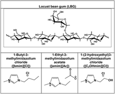 Graphical abstract: Biocompatible locust bean gum mesoporous matrices prepared by ionic liquids and a scCO2 sustainable system