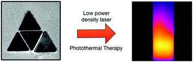 Graphical abstract: PEGylated gold nanoprisms for photothermal therapy at low laser power density