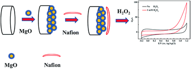 Graphical abstract: A nanoporous MgO based nonenzymatic electrochemical sensor for rapid screening of hydrogen peroxide in milk