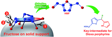 Graphical abstract: Facile synthesis of 5-hydroxymethylfurfural: a sustainable raw material for the synthesis of key intermediates toward 21,23-dioxaporphyrins