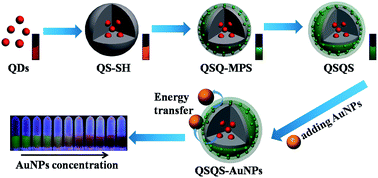Graphical abstract: Controlled synthesis of a dual-emission hierarchical quantum dot hybrid nanostructure as a robust ratiometric fluorescent sensor