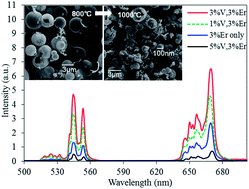 Graphical abstract: Y2BaZnO5:Er3+ microcapsules with enhanced upconversion by vanadium ion codoping
