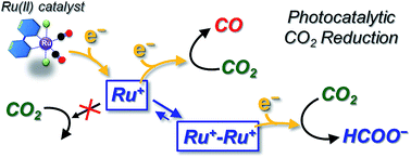 Graphical abstract: Unexpected effect of catalyst concentration on photochemical CO2 reduction by trans(Cl)–Ru(bpy)(CO)2Cl2: new mechanistic insight into the CO/HCOO− selectivity