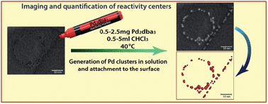 Graphical abstract: Spatial imaging of carbon reactivity centers in Pd/C catalytic systems