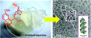 Graphical abstract: Double helix quinine-based supergelator