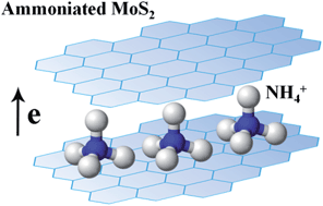 Graphical abstract: Enhanced hydrogen evolution catalysis from osmotically swollen ammoniated MoS2