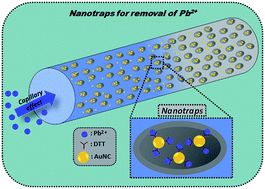 Graphical abstract: “Nanotraps” in porous electrospun fibers for effective removal of lead(ii) in water