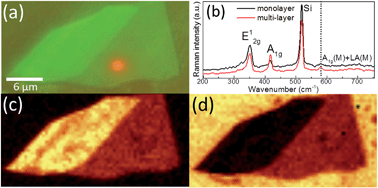 Graphical abstract: Photoluminescence and Raman mapping characterization of WS2 monolayers prepared using top-down and bottom-up methods