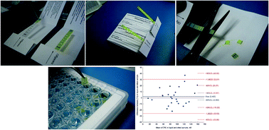 Graphical abstract: Porous membrane strip microsampling: a dried biofluid collection format and application for quantitative enzyme immunoassay