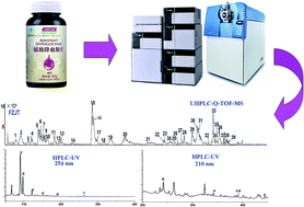 Graphical abstract: Rapid characterization and determination of isoflavones and triterpenoid saponins in Fu-Zhu-Jiang-Tang tablets using UHPLC-Q-TOF/MS and HPLC-UV