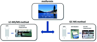 Graphical abstract: A novel GC-MS method for the determination and quantification of metformin in surface water