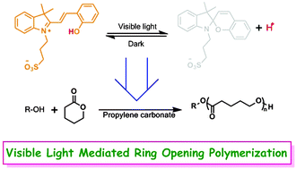Graphical abstract: Photoacid-mediated ring opening polymerization driven by visible light