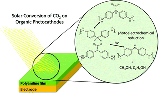 Graphical abstract: Polyaniline films photoelectrochemically reduce CO2 to alcohols