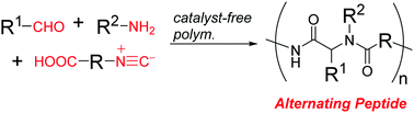 Graphical abstract: One-pot synthesis of alternating peptides exploiting a new polymerization technique based on Ugi's 4CC reaction