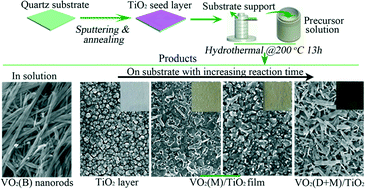Graphical abstract: TiO2 seed-assisted growth of VO2(M) films and thermochromic performance