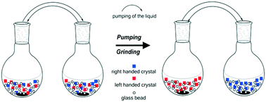 Graphical abstract: Resolution of asparagine in a coupled batch grinding process: experiments and modelling