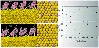 Graphical abstract: A van der Waals density functional investigation of carboranethiol self-assembled monolayers on Au(111)