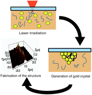 Graphical abstract: Fabrication of gold microstructures using negative photoresists doped with gold ions through two-photon excitation