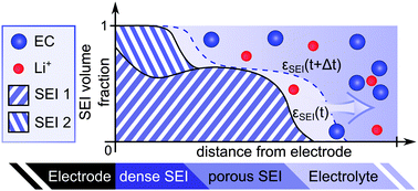 Graphical abstract: Dynamics and morphology of solid electrolyte interphase (SEI)
