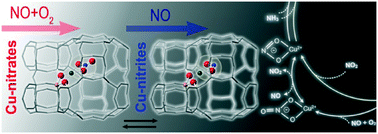 Graphical abstract: Nitrate–nitrite equilibrium in the reaction of NO with a Cu-CHA catalyst for NH3-SCR