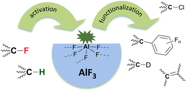 Graphical abstract: Aluminium fluoride – the strongest solid Lewis acid: structure and reactivity