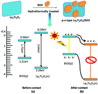 Graphical abstract: Fabrication of novel p–n heterojunction BiOI/La2Ti2O7 composite photocatalysts for enhanced photocatalytic performance under visible light irradiation