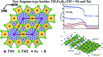 Graphical abstract: Ternary borides Nb7Fe3B8 and Ta7Fe3B8 with Kagome-type iron framework