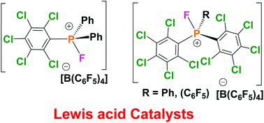 Graphical abstract: Electrophilic phosphonium cations (EPCs) with perchlorinated-aryl substituents: towards air-stable phosphorus-based Lewis acid catalysts